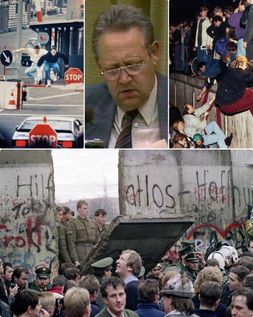 Berlin Wall fallout in 9th Nov 1989