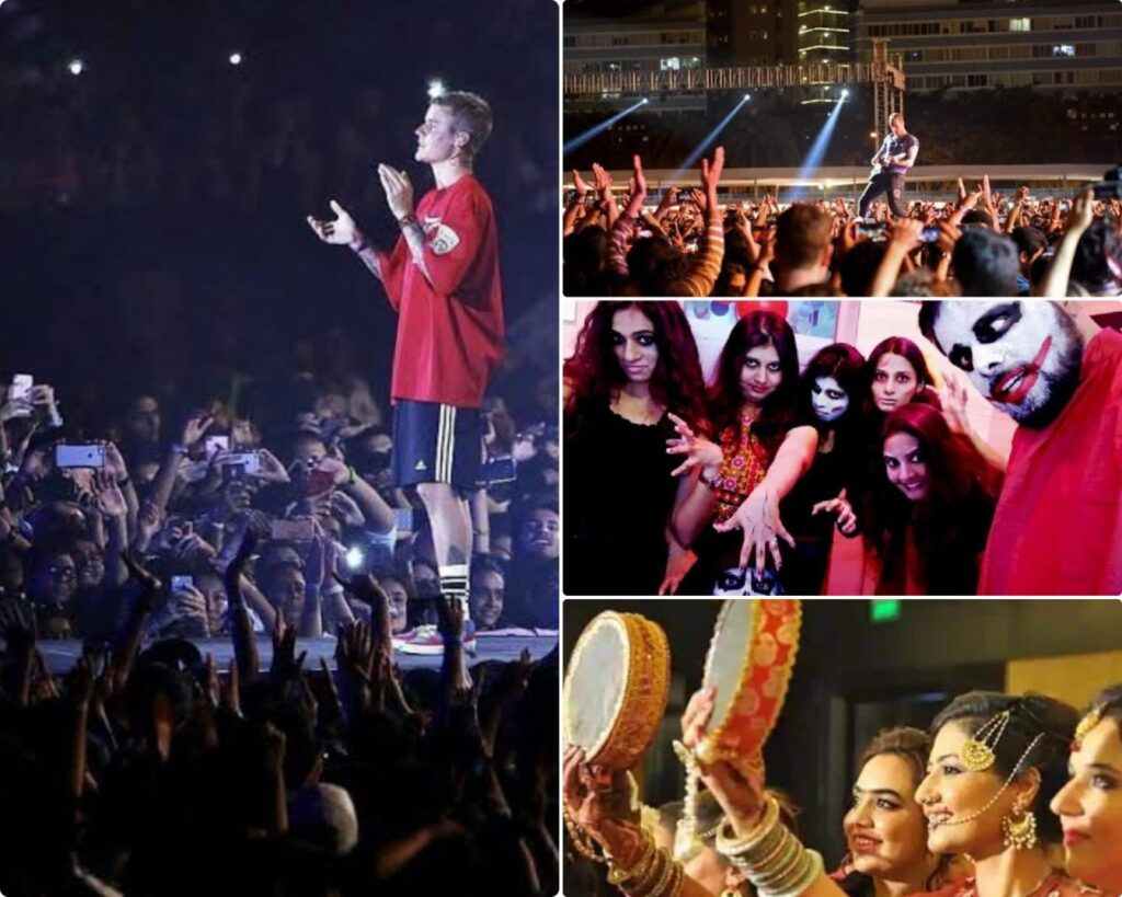 Justin Beiber, Cold play and western influence on India