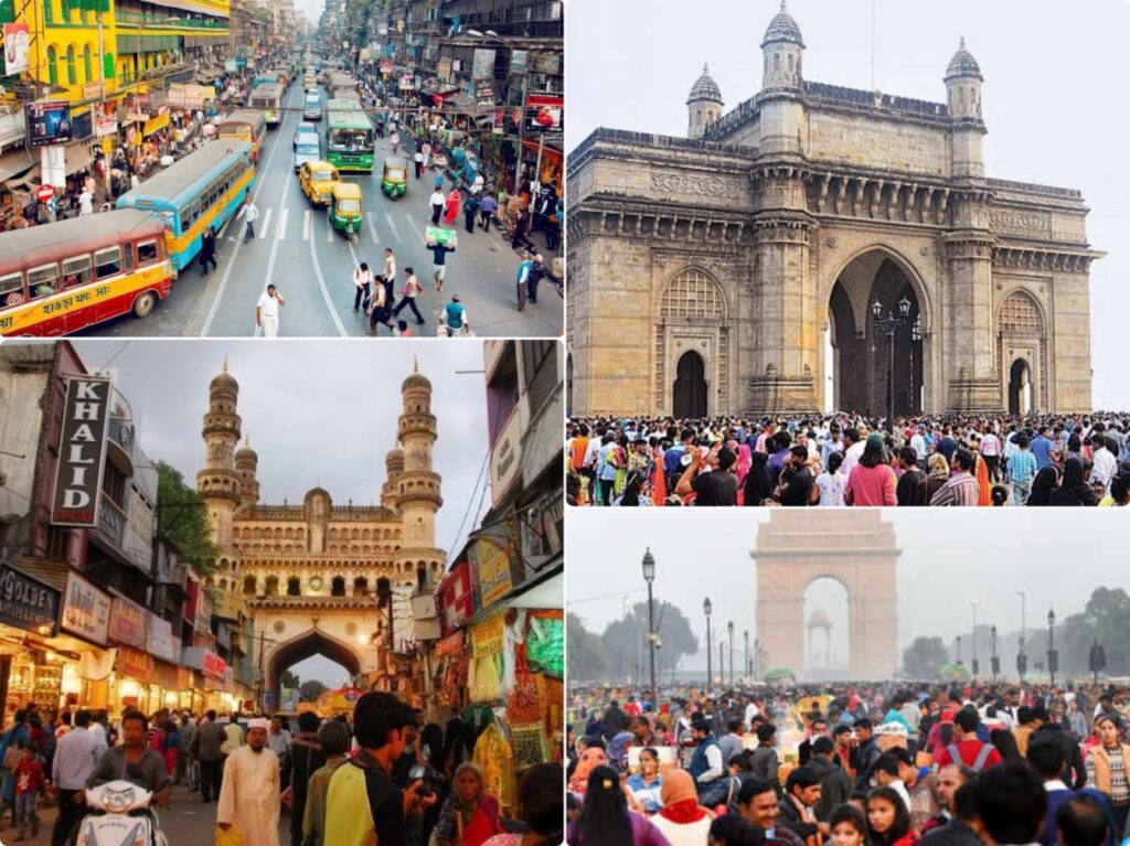 Kolkata, Mumbai, Delhi and Hyderabad 